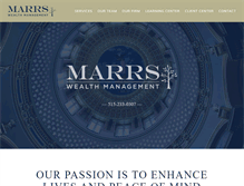 Tablet Screenshot of marrswealthmanagement.com